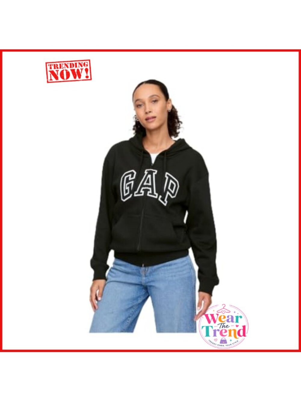 Full Zip Hoodie Hooded Sweatshirt Cotton Blend Fleece